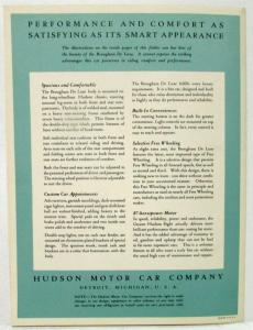 1931 Hudson Greater Eight Brougham DeLuxe Sales Folder