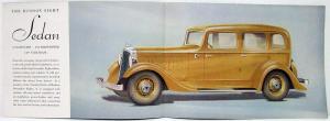 1933 Hudson Pacemaker Eight Standard Series Sales Folder