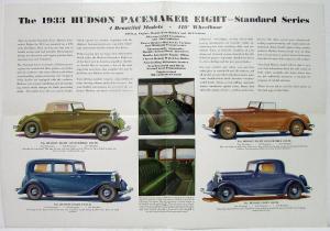 1933 Hudson Pacemaker Eight Standard Series Sales Folder