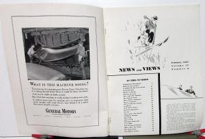 1937 GMAC News & Views Industry Magazine February Edition Updates GM Stories