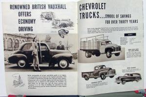 1950 GM Canadian Auto Show Hand Out Product & New Models Information News