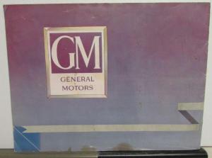 1955 Fisher Body GM Sales Brochure Chevy Pontiac Olds Buick Cadillac Designs