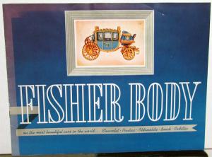 1955 Fisher Body GM Sales Brochure Chevy Pontiac Olds Buick Cadillac Designs