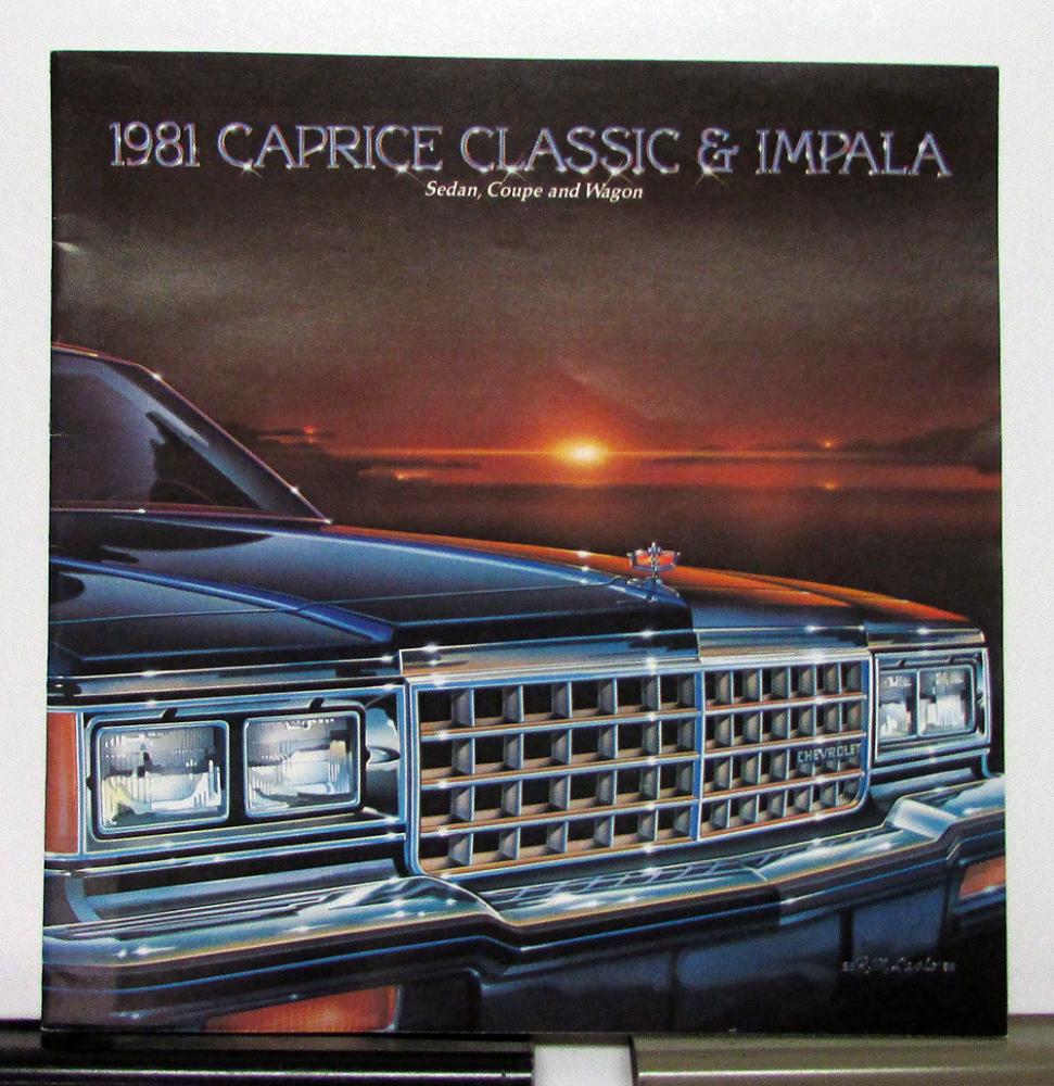 1981 Chevrolet Caprice Classic & Impala Sales Brochure