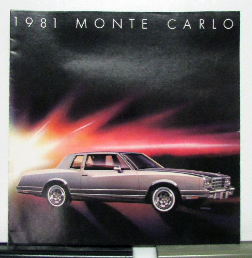 1981 Chevrolet Monte Carlo Sales Brochure