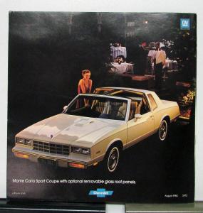 1981 Chevrolet Monte Carlo Sales Brochure