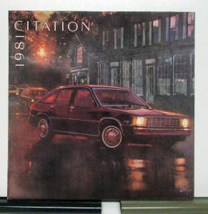 1981 Chevrolet Citation Sales Brochure