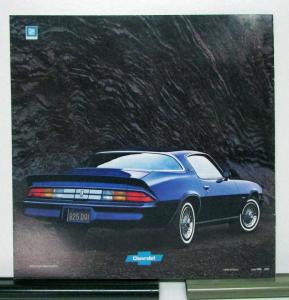1981 Chevrolet Camaro Sport Coupe Berlinetta Z28 Sales Brochure