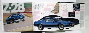 1982 Chevrolet Camaro Sport Coupe Z28 Berlinetta Sales Brochure