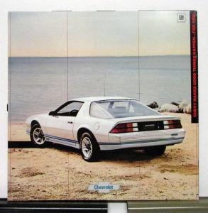 1982 Chevrolet Camaro Sport Coupe Z28 Berlinetta Sales Brochure