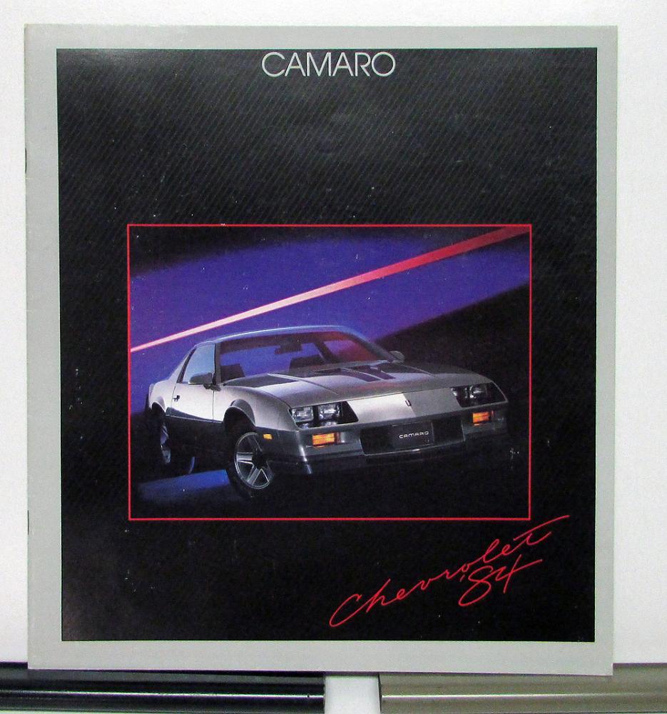 1984 Chevrolet Camaro Z28 Berlinetta Sport Coupe Sales Brochure