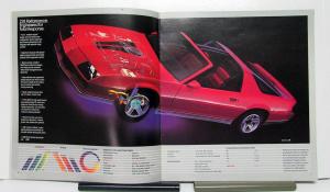 1984 Chevrolet Camaro Z28 Berlinetta Sport Coupe Sales Brochure