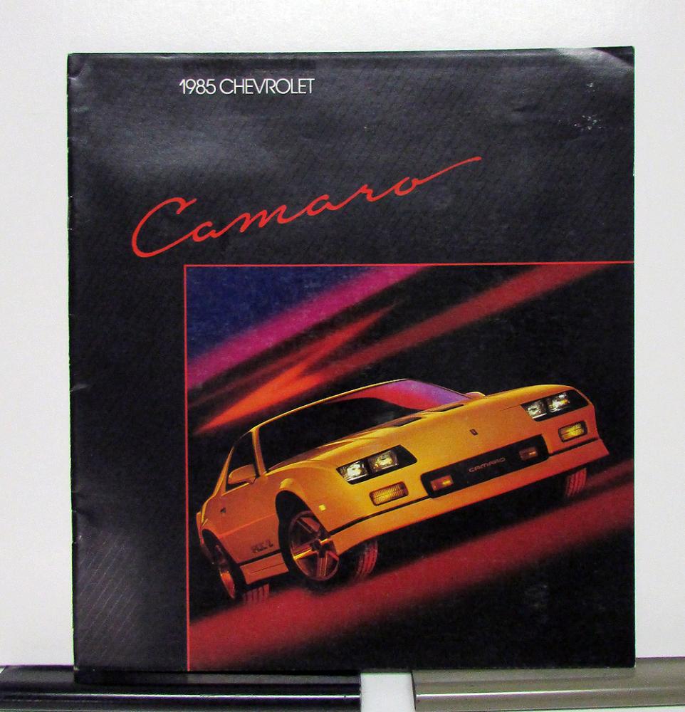 1985 Chevrolet Camaro Z28 IROC Z Berlinetta Sport Coupe Sales Brochure