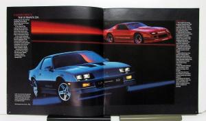 1985 Chevrolet Camaro Z28 IROC Z Berlinetta Sport Coupe Sales Brochure