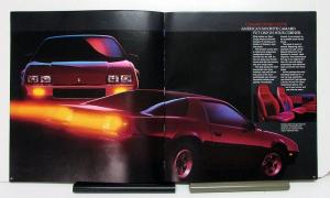 1985 Chevrolet Camaro Z28 IROC Z Berlinetta Sport Coupe Sales Brochure