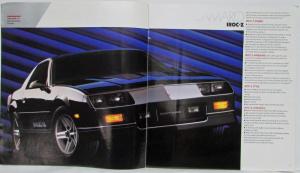 1987 Chevrolet Camaro IROC Z LT Sport Coupe Z28 Sales Brochure