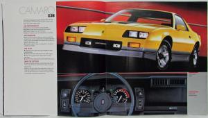 1987 Chevrolet Camaro IROC Z LT Sport Coupe Z28 Sales Brochure