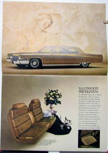 1969 Cadillac Fleetwood Brougham 66 ElDorado 75 DeVille Calais Sale Brochure