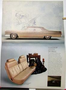 1969 Cadillac Fleetwood Brougham 66 ElDorado 75 DeVille Calais Sale Brochure