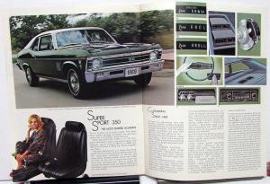 1969 GM Of Canada Dealer Sales Brochure Acadian Super Sport 350 SS Rare