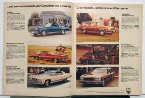 1975 GM Of Canada Dealer Brochure Full Line French Text Corvette Firebird Pickup