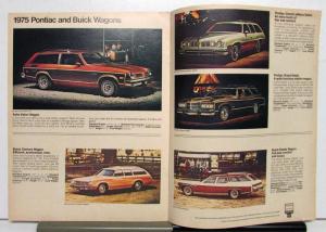 1975 GM Of Canada Dealer Brochure Full Line French Text Corvette Firebird Pickup