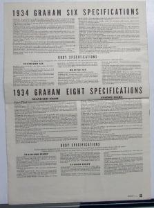 1934 Graham News Industry Paper Magazine Supercharger Standard Custom Eight Six