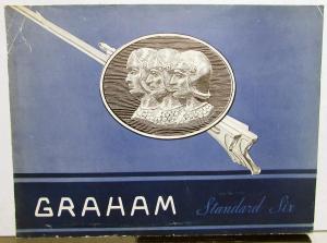 1934 Graham Standard Six Features & Specs Dealer Sales Brochure Original
