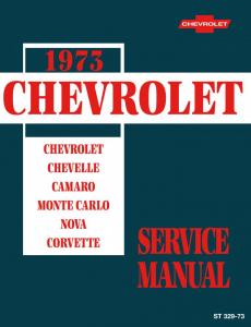 1973 Chevrolet Chassis Service Manual Corvette Camaro Nova Chevelle Monte Carlo