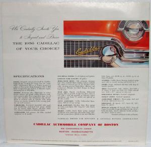 1956 Cadillac Deville Seville ElDorado Limo Sales Folder VERSION 1