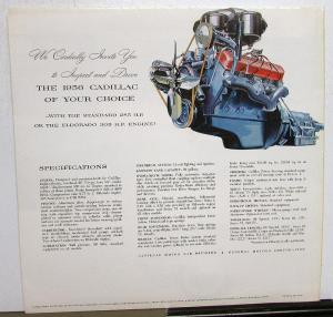 1956 Cadillac Deville Seville ElDorado Limo Sales Folder VERSION 2