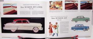 1954 Hudson Dealer Prestige Brochure Instant Action Engines Super Induction Rare