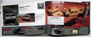 1993 Hummer Dealer Prestige Sales Brochure Large Features Specs Options