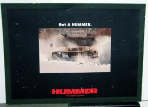 1993 Hummer Dealer Prestige Sales Brochure Large Features Specs Options