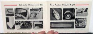 1934 Pontiac Straight 8 Sedan Coupe Cabriolet Color Pocket Size Sales Brochure