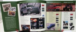 2004 Jeep Dealer Sales Brochure Large Folder Freedom Editions Features & Options