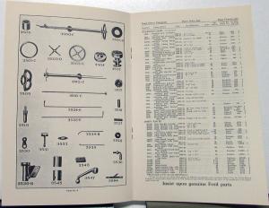 1909 Thru 1921 Ford Model T Illustrated Parts & Accessories List Reproduction