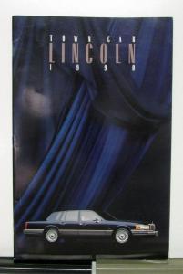 1990 Lincoln Town Car Signature Series Sales Brochure & Specifications