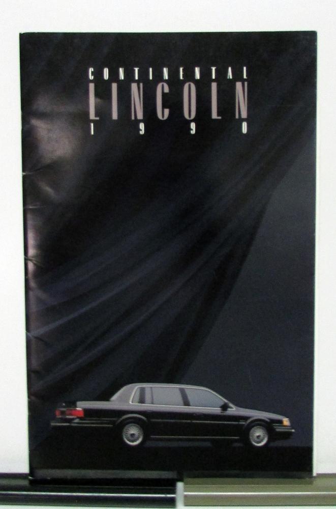 1990 Lincoln Continental Signature Series Sales Brochure & Specifications