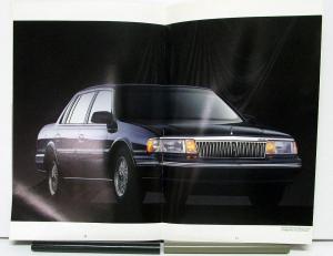 1990 Lincoln Continental Signature Series Sales Brochure & Specifications
