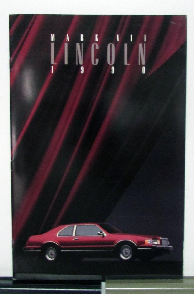 1984 Lincoln Continental Mark VII LSC Original Car Sales Brochure Catalog Report 