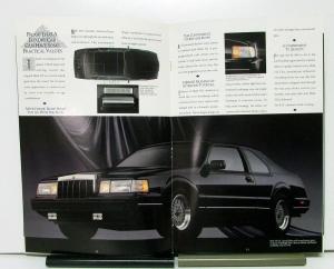 1990 Lincoln Mark VII  Sales Brochure & Specifications
