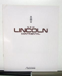 1990 Lincoln Continental Signature Series Sales Brochure Japanese Text