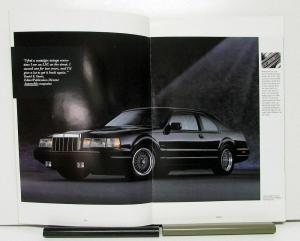 1991 Lincoln Mark VII LSC Bill Blass Specifications Sales Brochure Oversized