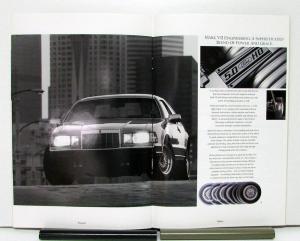 1991 Lincoln Mark VII LSC Bill Blass Specifications Sales Brochure Oversized