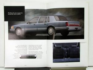 1991 Lincoln Town Car Sales Brochure