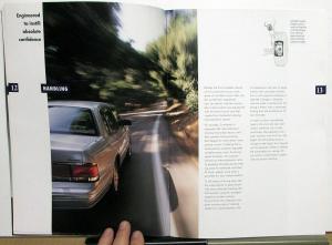 1992 Lincoln Continental Sales Brochure & Specifications Oversized