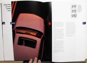 1992 Lincoln Continental Sales Brochure & Specifications Oversized