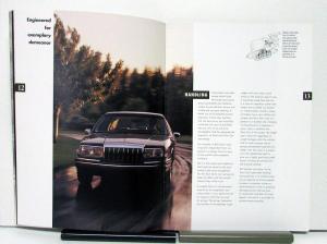 1992 Lincoln Town Car Sales Brochure & Specifications Oversized