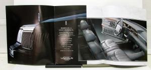 1992 Lincoln Continental Sales Brochure In Japanese Text